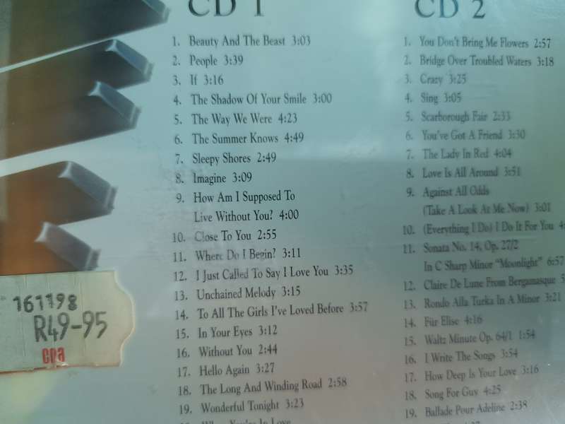 The Worlds Greatest piano Album (Double CD Set)