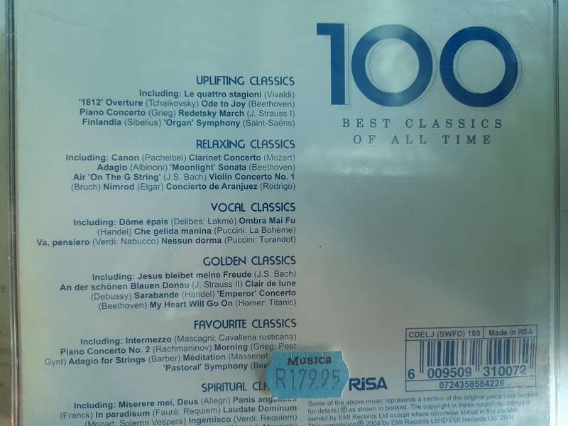 100 Best Classics of All Time (6 CD Set)