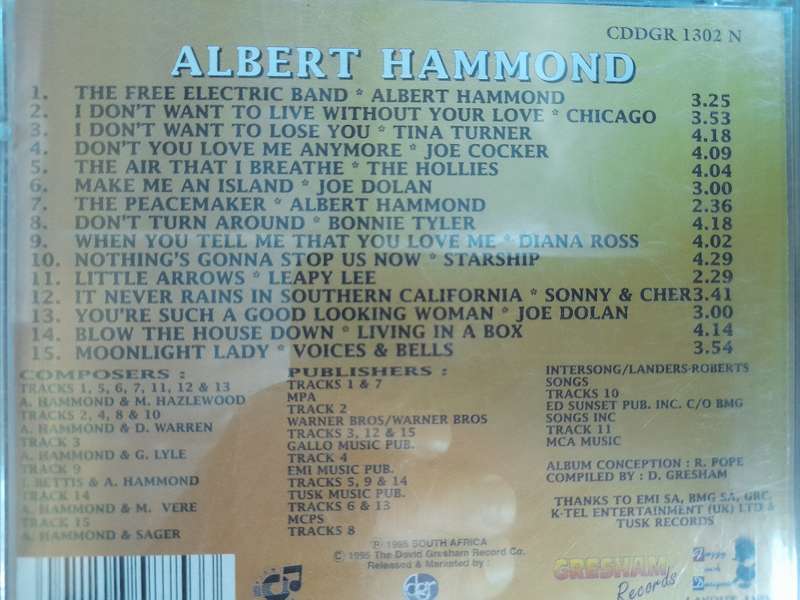 Albert Hammond - The Songs of