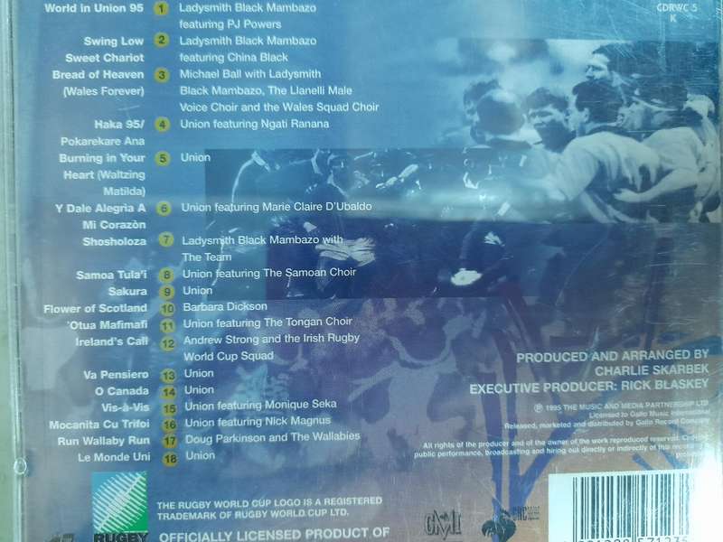 Anthems - Rugby World Cup 1995