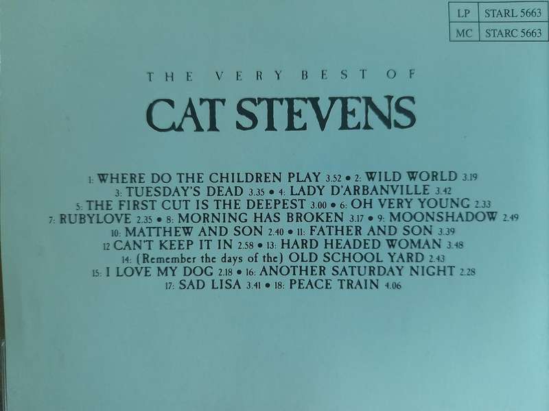 Cat Stevens - The Best of (No Back Sleeve)
