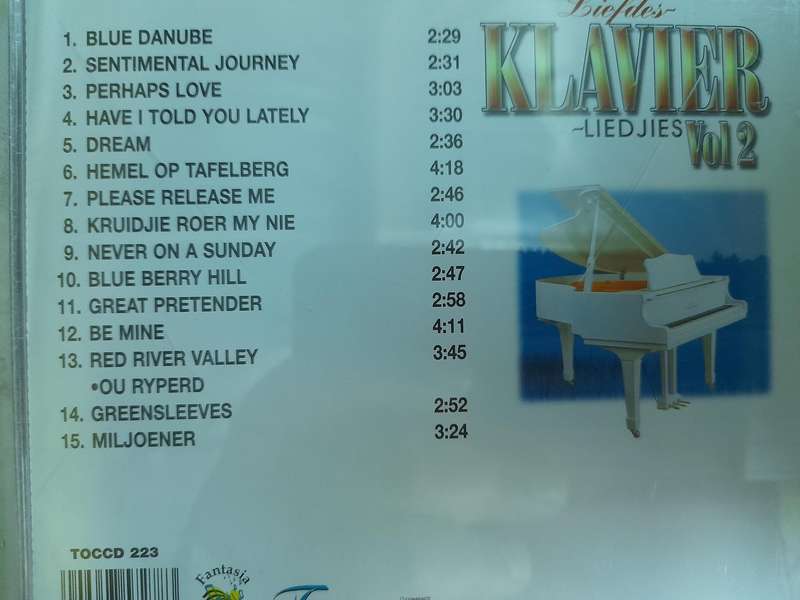 Liefdes klavier liedjies Vol.2