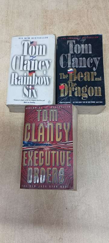 Tom Clancy books x 3