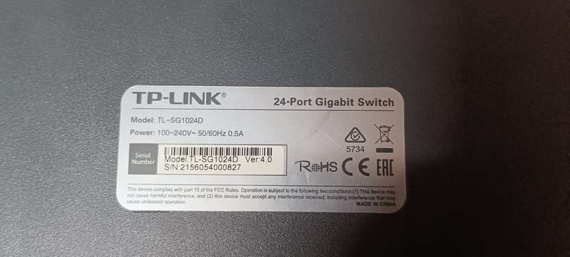 TP Link SG1024D  24 Port Gigabit Switch