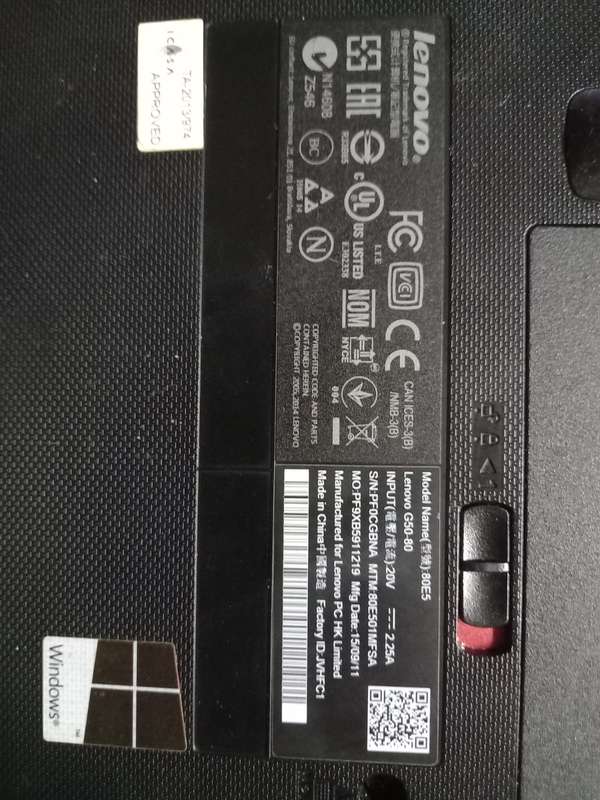 Lenovo Laptop I5 5th gen G50-80 Model 80E5