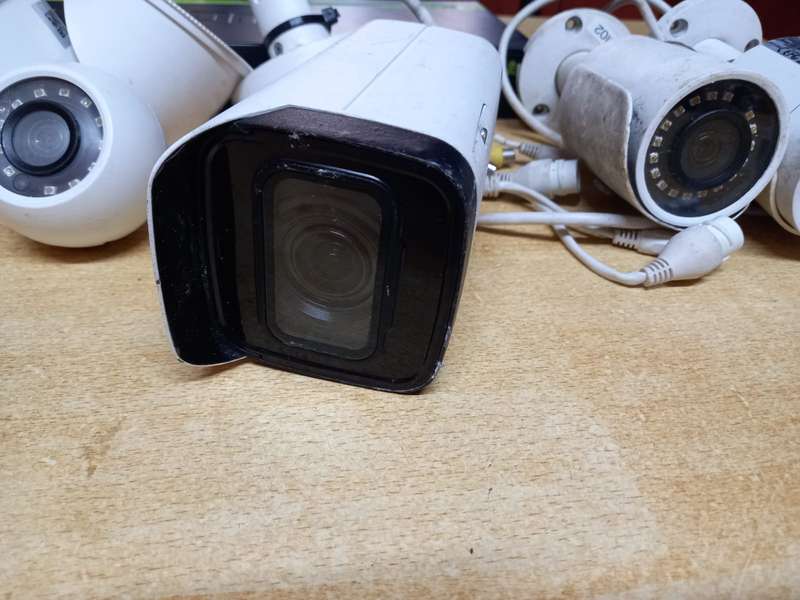Network cameras and switch AS IS