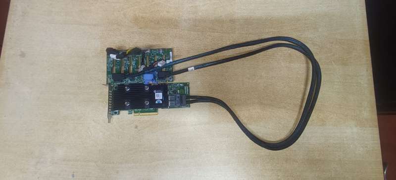 Dell PERC H755 RAID Controller card 405-AAXT with cables and extras