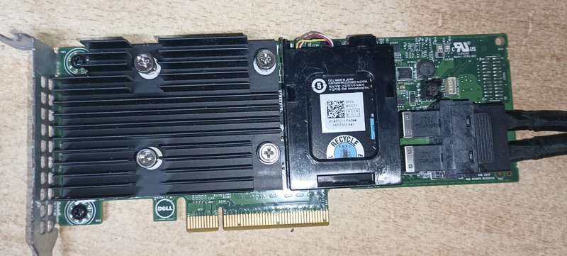 Dell PERC H755 RAID Controller card 405-AAXT with cables and extras