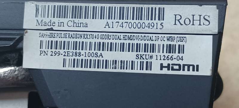 Sapphire Pulse Radeon RX570 4 gig graphics card