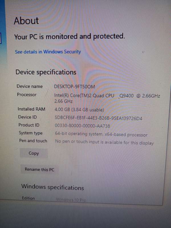 Dell Core 2 quad tower and LG Flatron 1919S screen