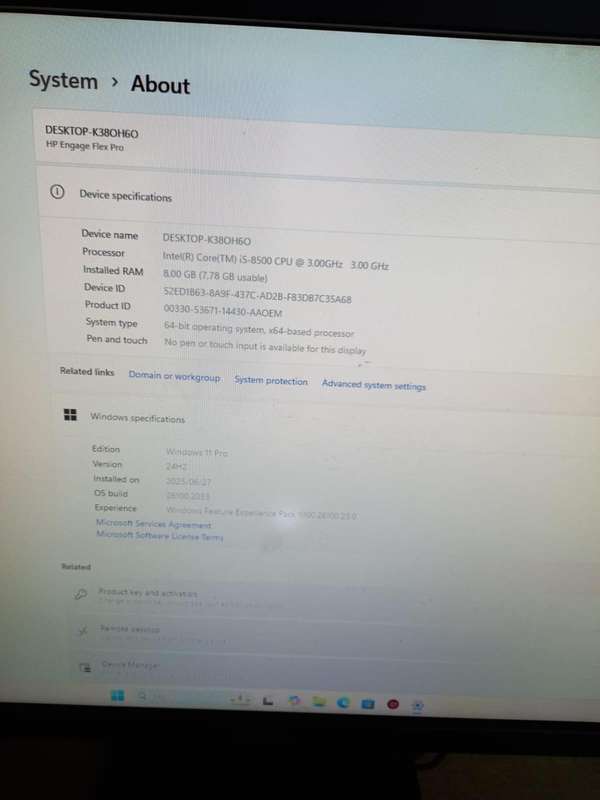 HP i5 8th gen Tower only
