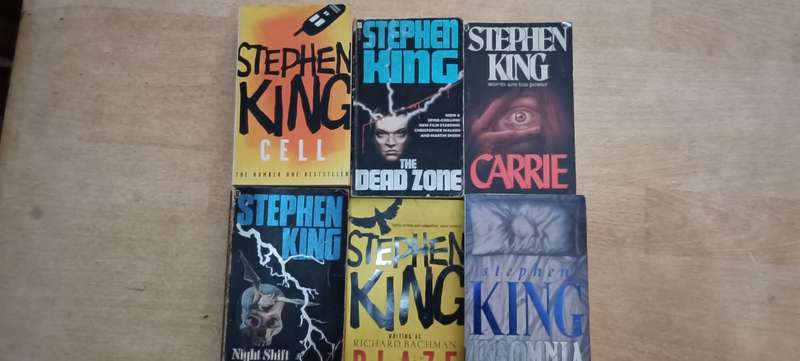 Stephen King books x 6