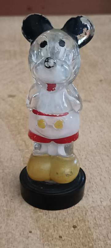 Mickey Mouse Vintage perfume/cologne bottle (empty) 1940-1950s