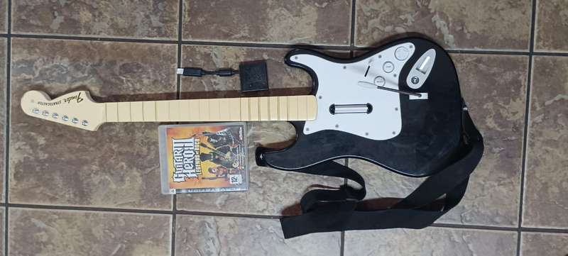 PS3 Guitar hero Fender Stratocastor Guitar as is- untested
