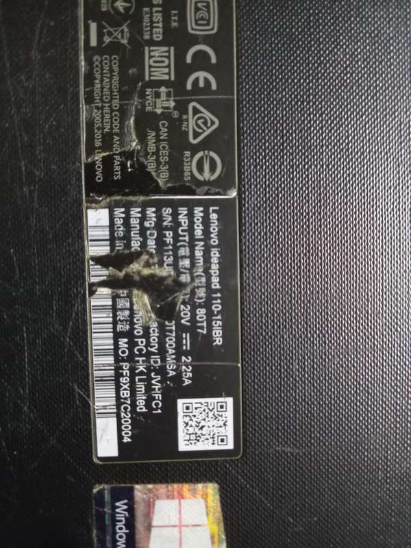 Lenovo Ideapad 110-15lbr