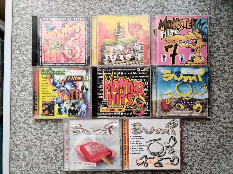 Monster Hits and Bump CD's