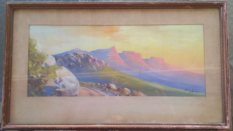 Bain's Kloof - The Cape Mountain Range painting