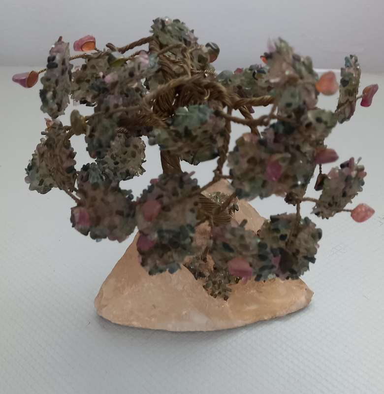 Jade and Rose Quartz Tree
