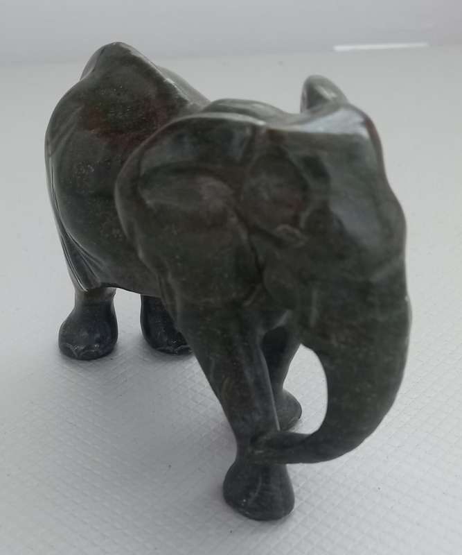 Verdite Elephant Carving