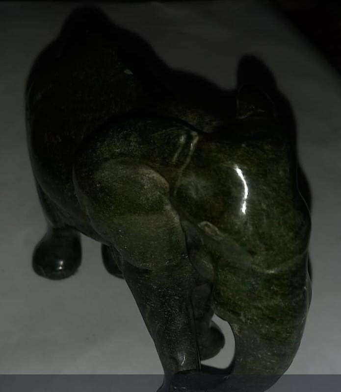 Verdite Elephant Carving