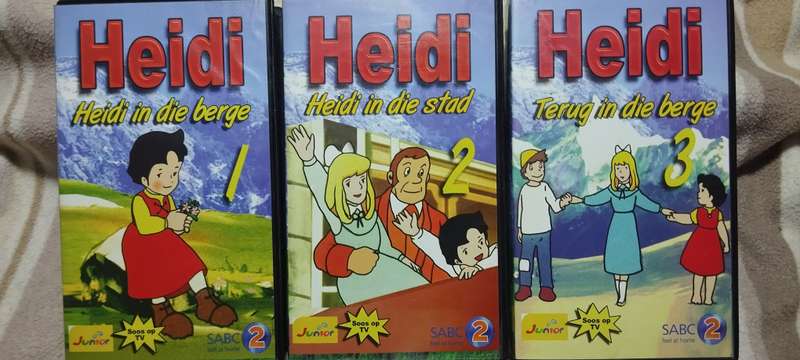 Heidi Afrikaans Dub VHS Tapes Collection