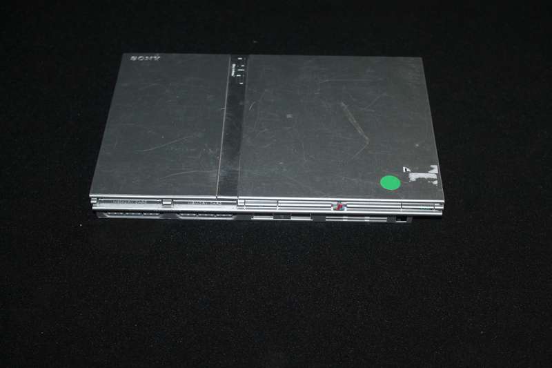 PlayStation 2 Slim with Remote, Game Cables and memory card