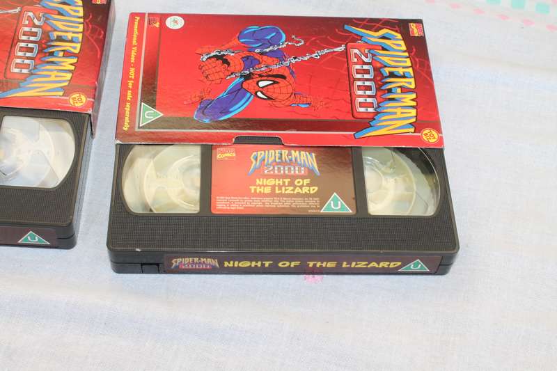 2 Spiderman VHS Cassettes