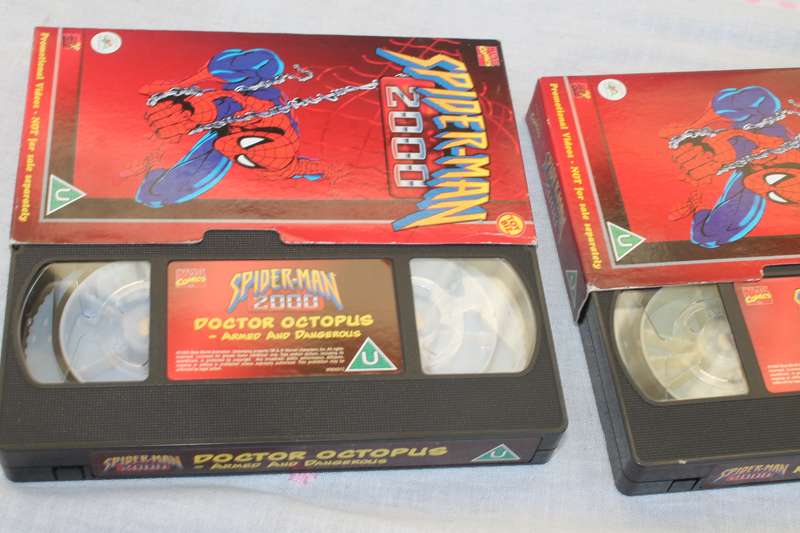 2 Spiderman VHS Cassettes