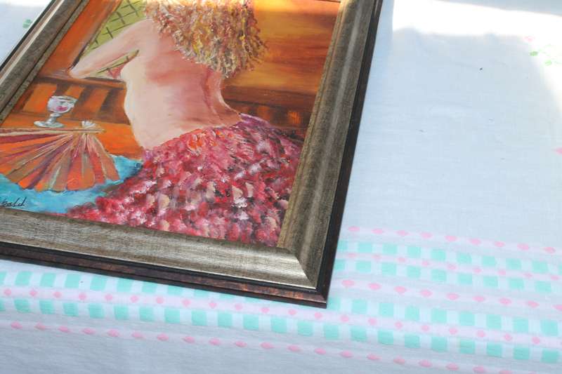 Framed Oil of a Lady