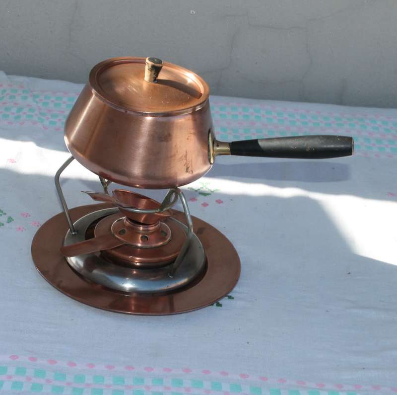 Copper Fondue Set