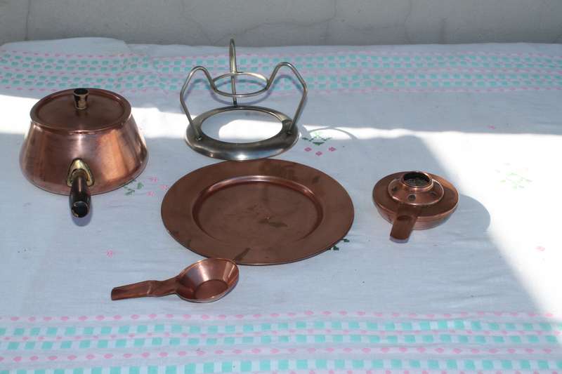 Copper Fondue Set