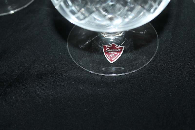Set of 6 Sommerset Crystal Ballon Brandy Glasses
