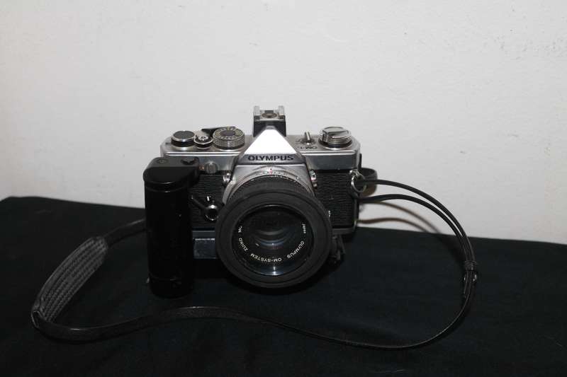 Olympus OM 1 Film Camera With Lens