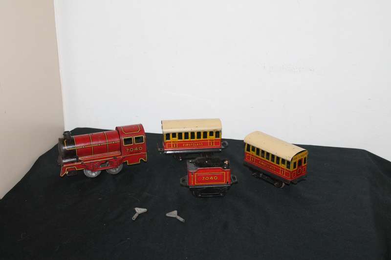 Brimtoy Train Set Tin