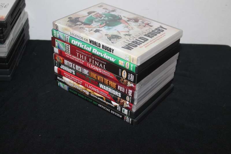 8 Rugby Dvd's