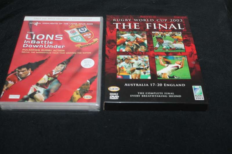 8 Rugby Dvd's