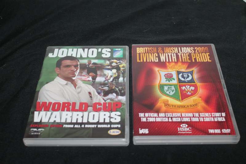 8 Rugby Dvd's