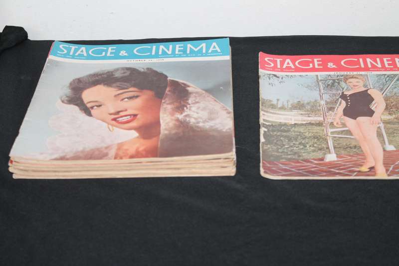 10 Stage and Cinema Magazines 1958