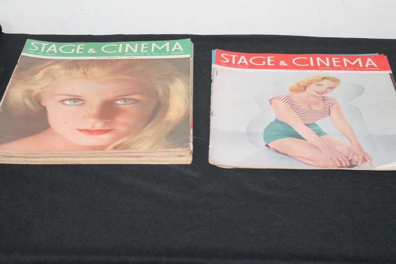 10 Stage and Cinema Magazines 1958