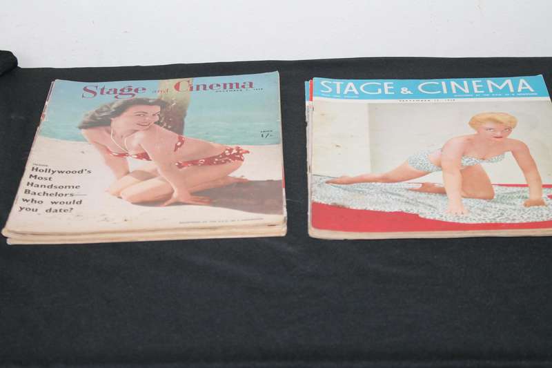 10 Stage and Cinema Magazines 1958