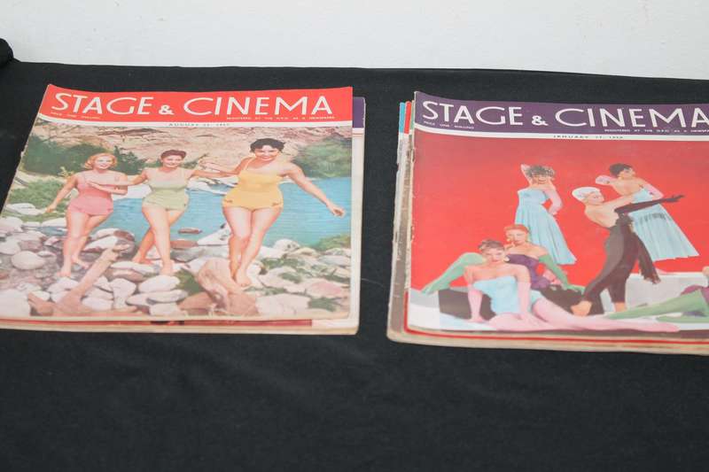 10 Stage and Cinema Magazines 1958