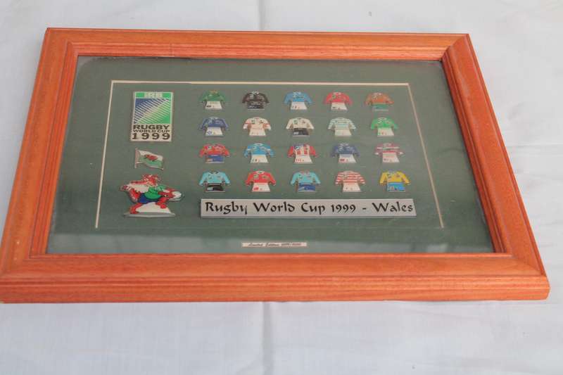 1999 Rugby World Cup Framed Badges