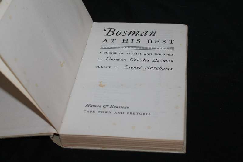 Herman Charles Bosman At His Best
