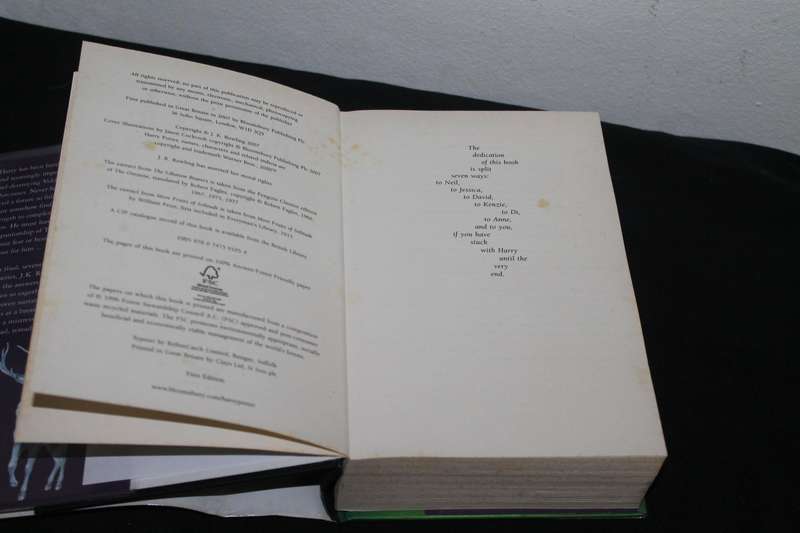 J K Rowling Harry Potter and the deadly Hallow