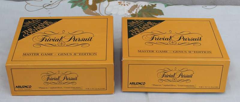 Trivial Pursuit Master Game Vol 1 & 2 Q & A Only