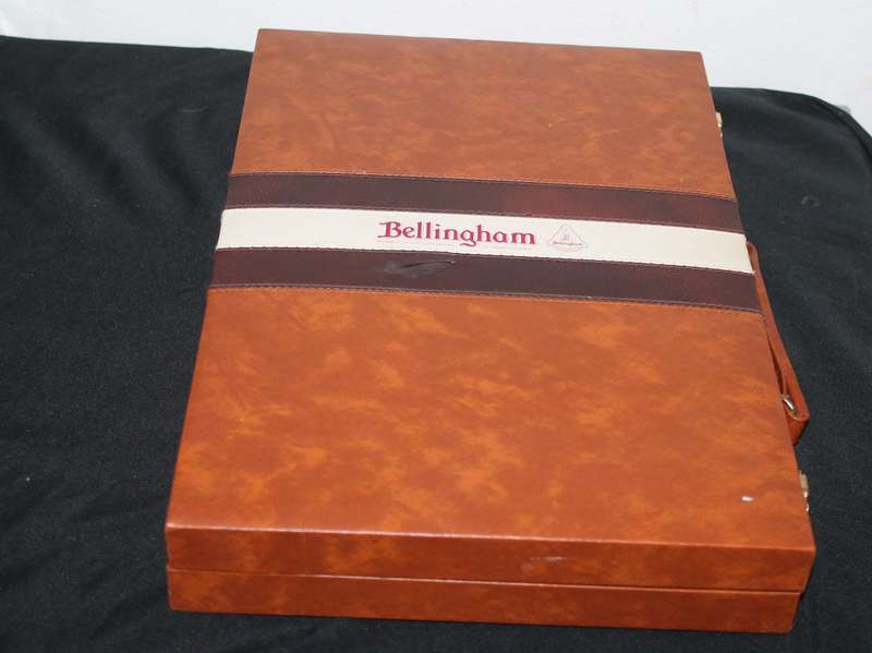 Backgammon in brown case