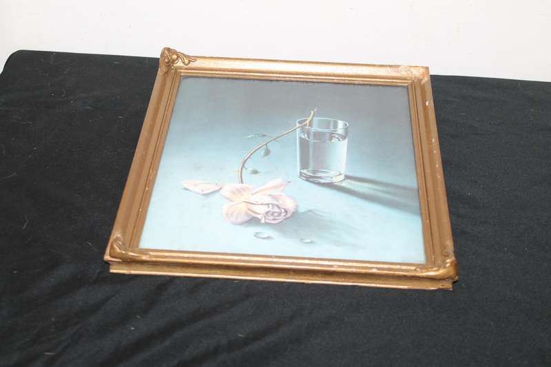 Framed Tretchikoff Print Weeping Rose