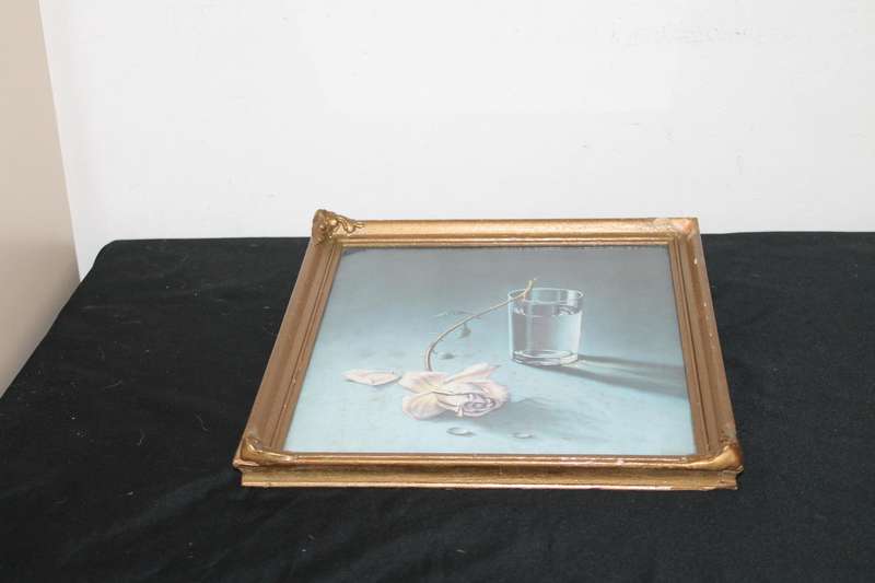 Framed Tretchikoff Print Weeping Rose