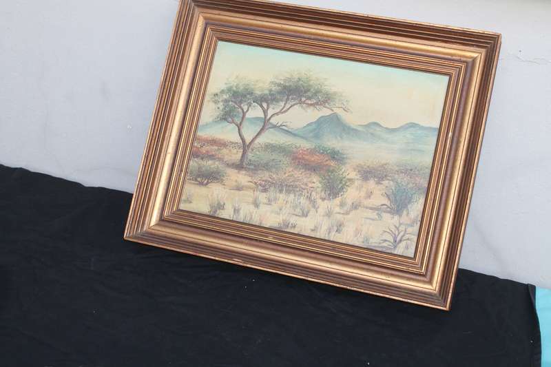Oil of Trees Broad Gold Frame