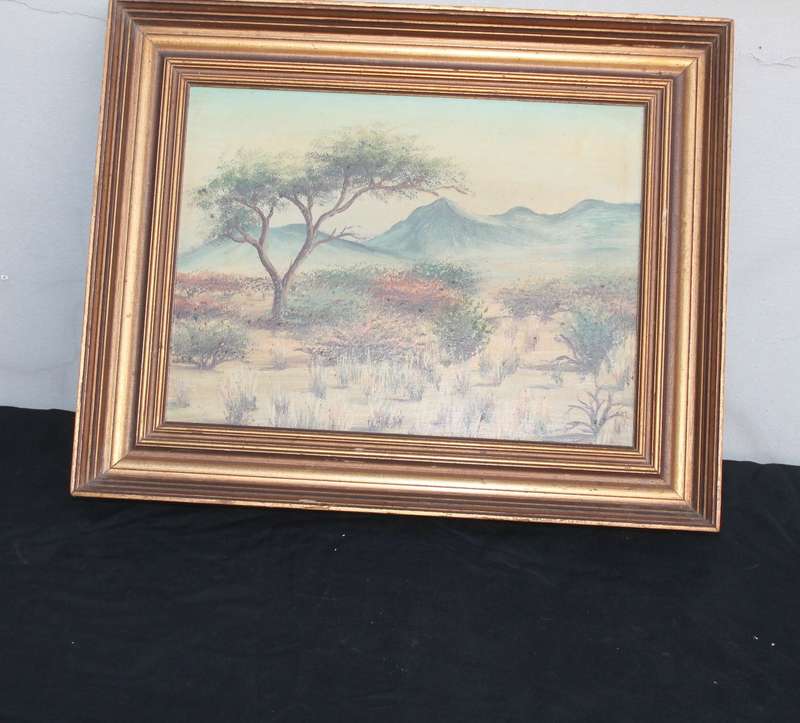 Oil of Trees Broad Gold Frame